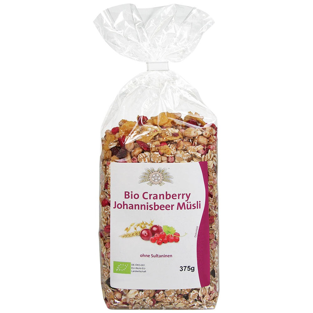 Bio Cranberry-Johannisbeer-Müsli