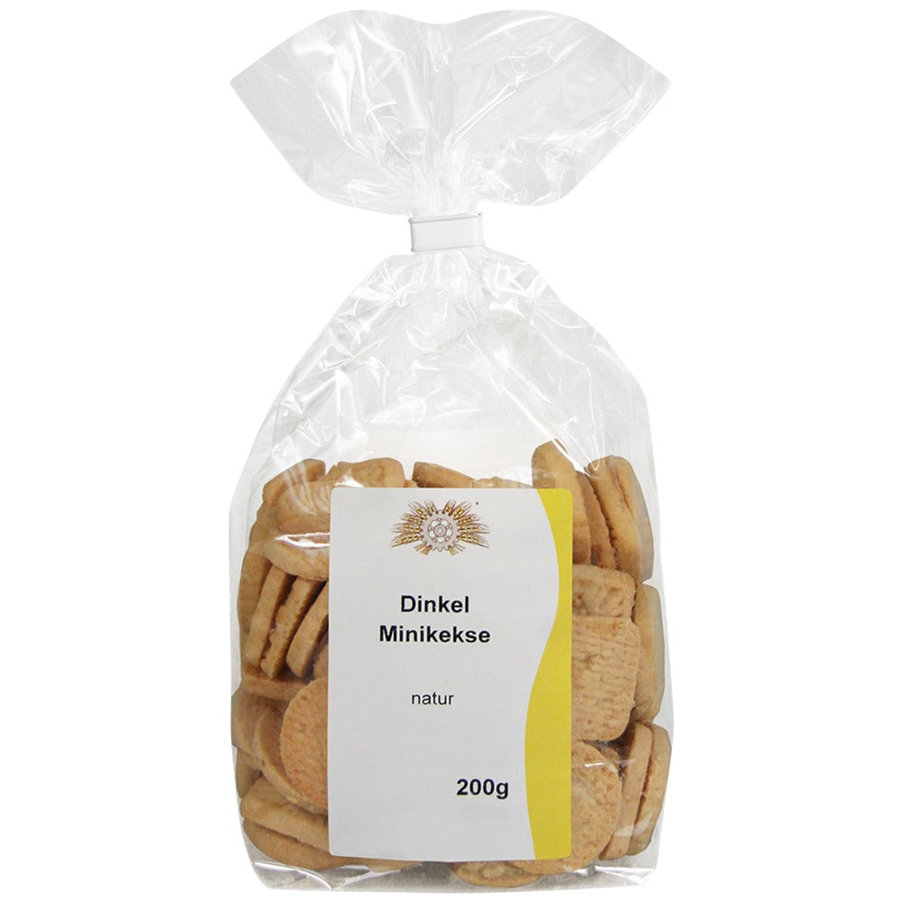 Dinkel-Mini-Kekse natur