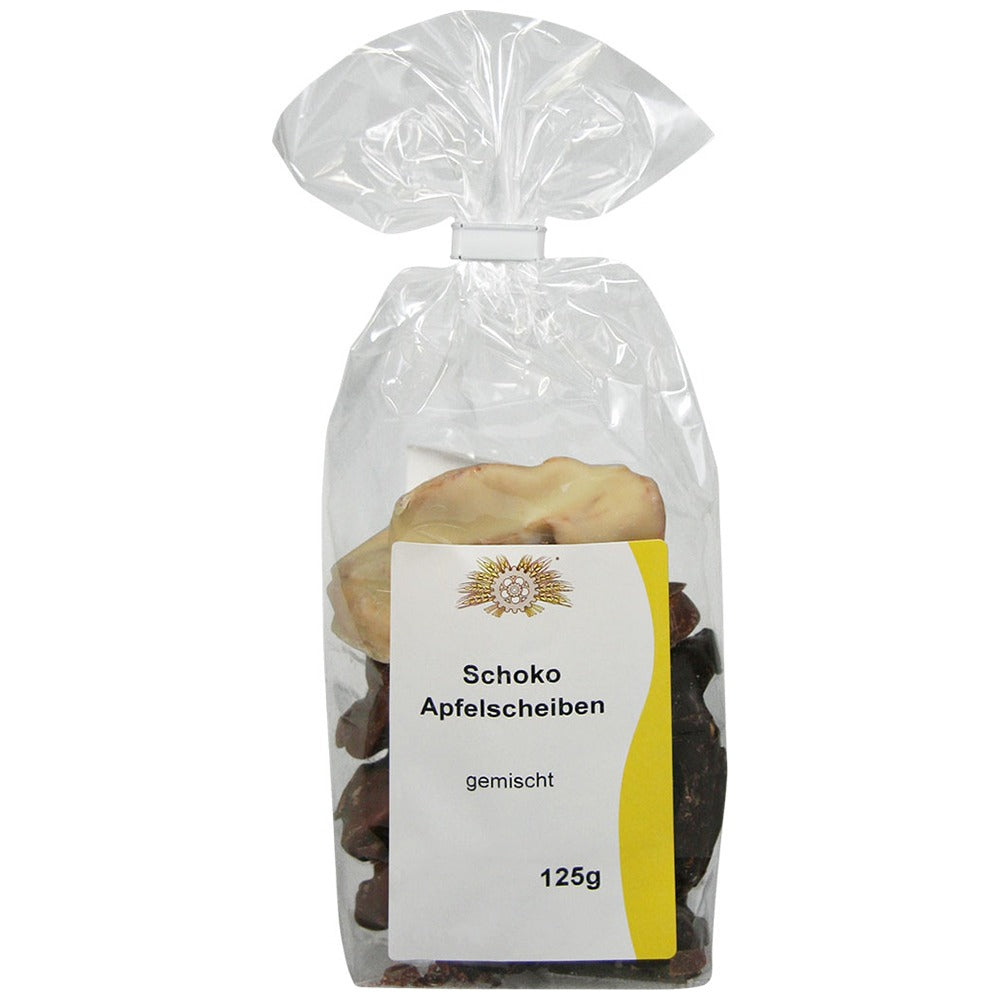 Schoko-Apfelscheiben gemischt