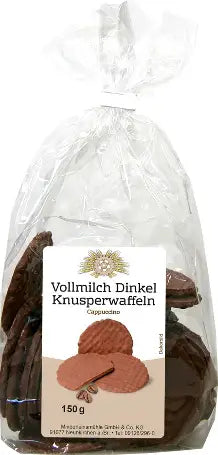 Vollmilch-Dinkel-Knusperwaffel Cappuccino