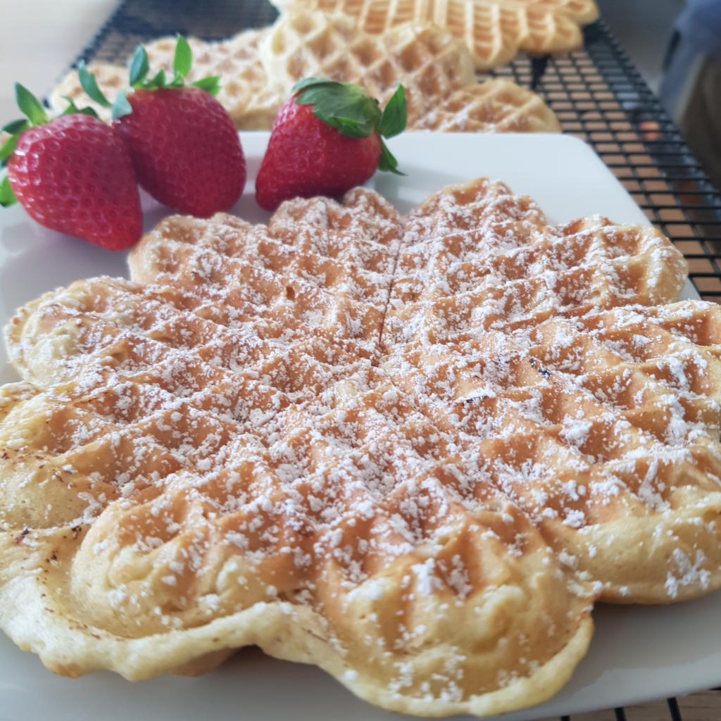 Einfache und schnelle Waffeln