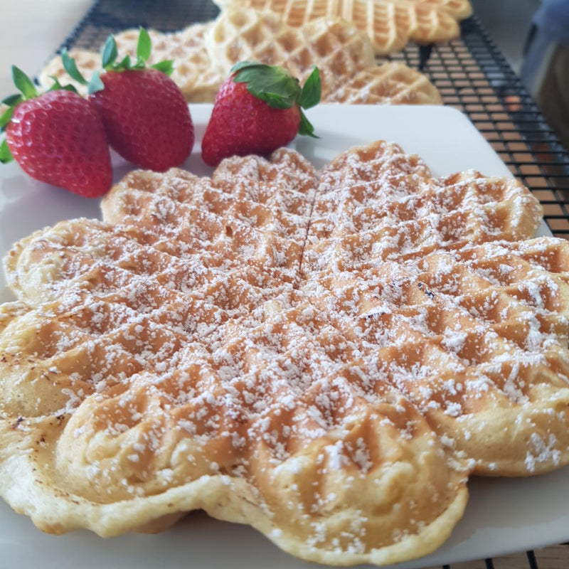 Einfache und schnelle Waffeln