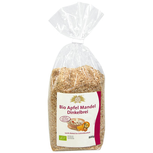 Bio Apfel-Mandel-Dinkelbrei - Porridge