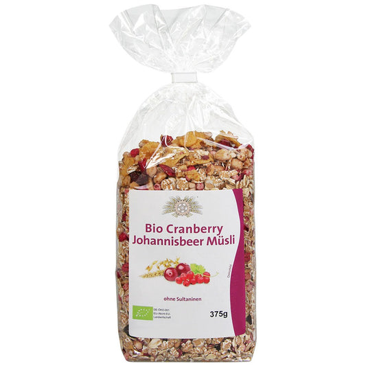 Bio Cranberry-Johannisbeer-Müsli