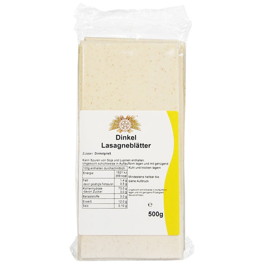 Dinkel-Lasagneblätter