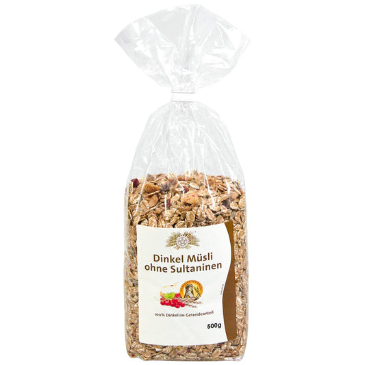 Dinkel-Müsli ohne Sultaninen