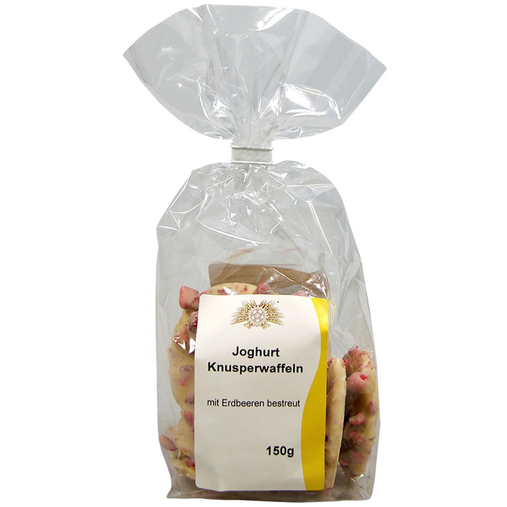 Knusperwaffeln Joghurt-Erdbeer