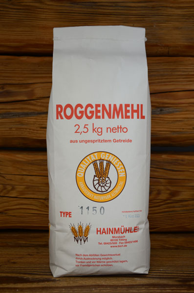 Roggenmehl aus ungespritztem Getreide
