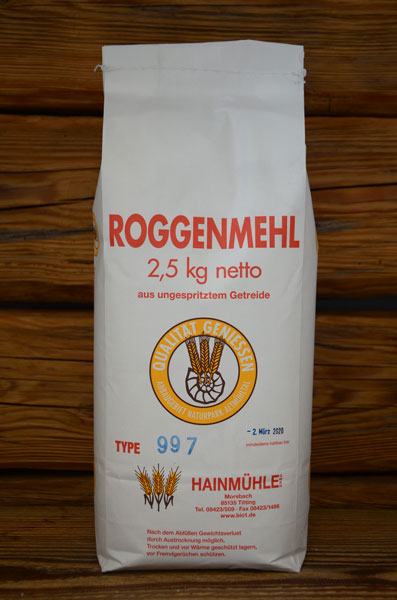 Roggenmehl aus ungespritztem Getreide