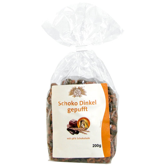 Schoko-Dinkel gepufft
