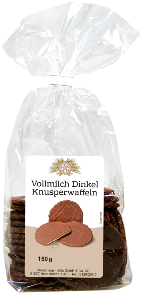 Vollmilch-Dinkelknusperwaffeln