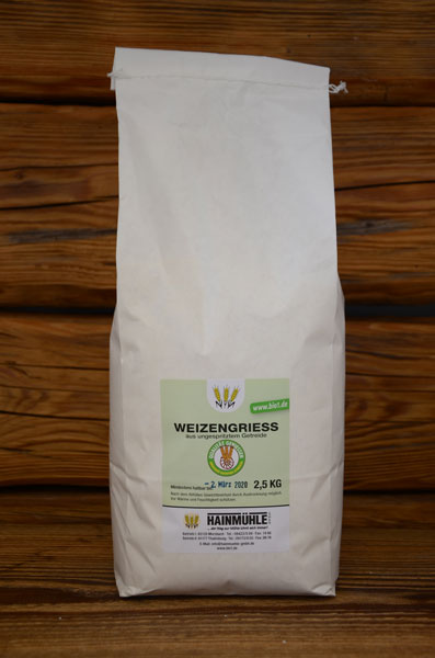 Weizengrieß aus der Mühle